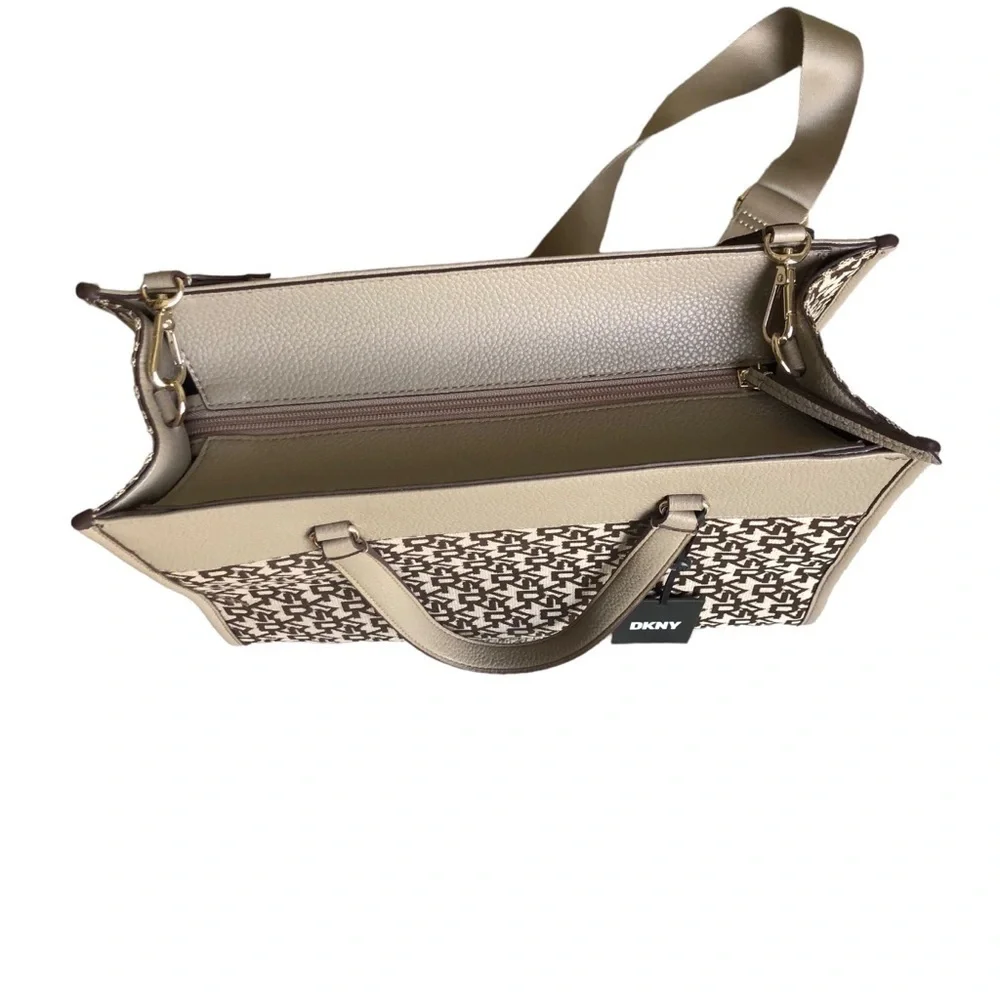 DKNY Zorie MD Jacquard LOGO Tote NWT